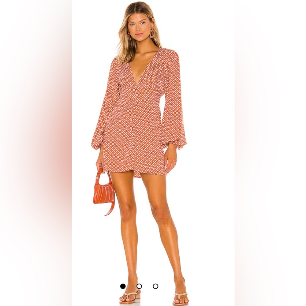 x REVOLVE Alba Mini Dress in Geo Tile Print — House of Harlow